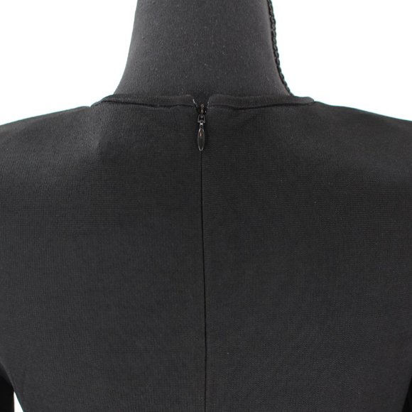 Anine Bing Alaia Black Ruched Dress Draping Long Sleeve Mini X-Small XS NEW - Picture 7 of 9